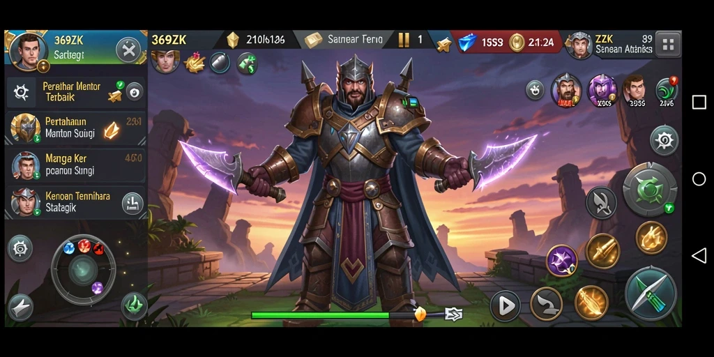 Tampilan menakjubkan gameplay Tower Defense 369ZK yang mendebarkan.