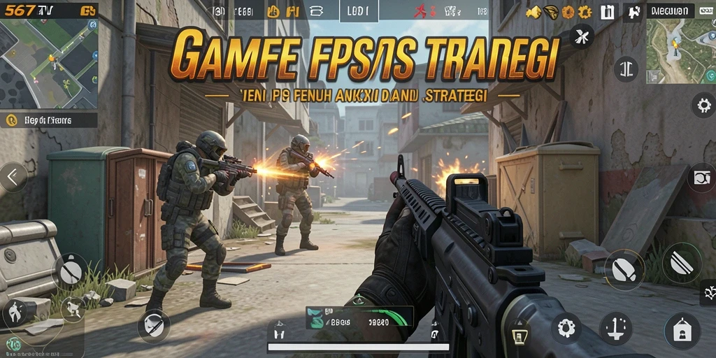 Screenshot gameplay 567TV menampilkan aksi tembak-menembak yang intens.