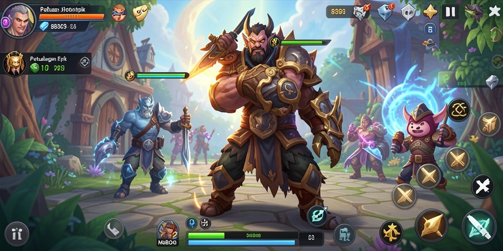 Tampilan gameplay epik dari 88BOS dalam dunia MMORPG.