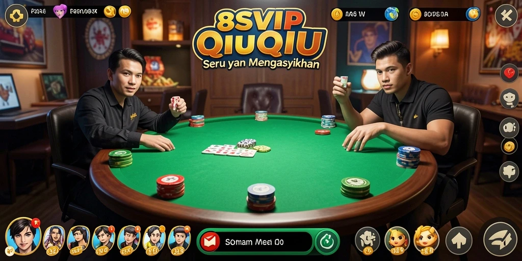Tampilan gameplay seru dari aplikasi 8SVIP QiuQiu.