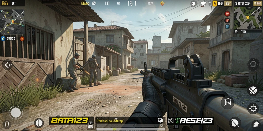 Screenshot menunjukkan aksi mendebarkan dalam permainan BATA123.