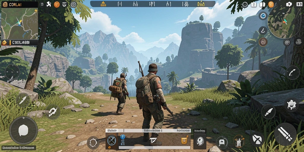 Tampilan gameplay yang epik di dunia terbuka CORLA188.