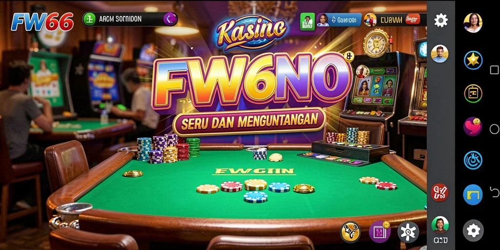 Tampilan menakjubkan gameplay Kasino di FW66.