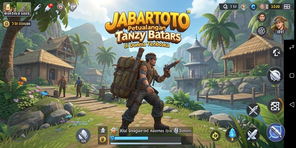 Screenshot JABARTOTO menampilkan pemain menjelajahi dunia terbuka yang kaya.