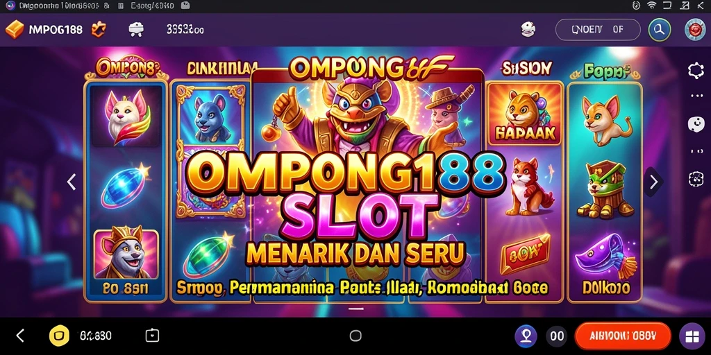 Tampilan menarik dari gameplay Slot OMPONG188.
