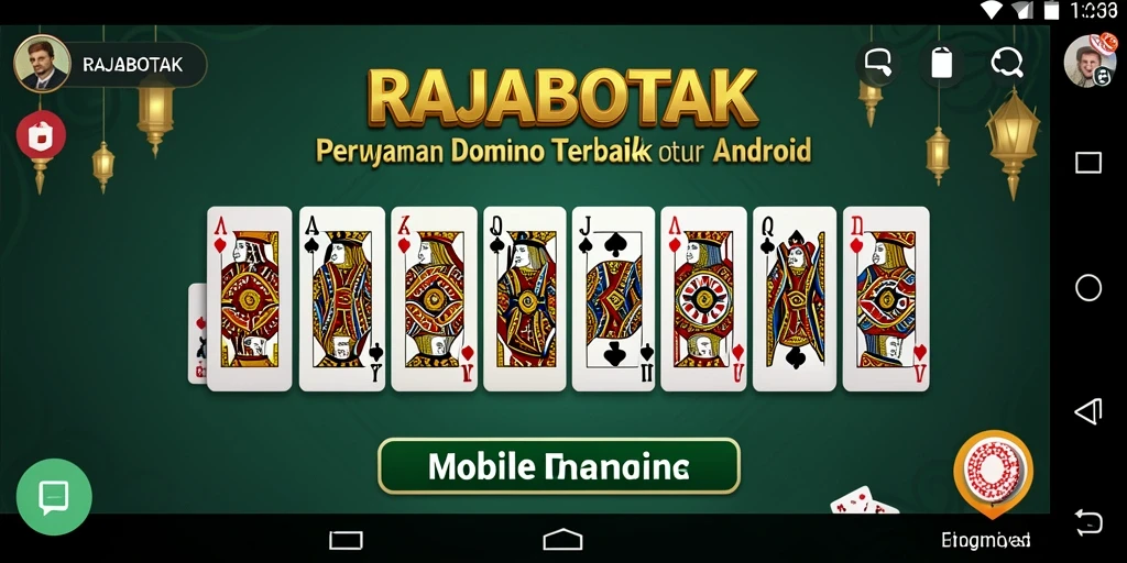 Tampilan menarik dari gameplay Domino di RAJABOTAK.
