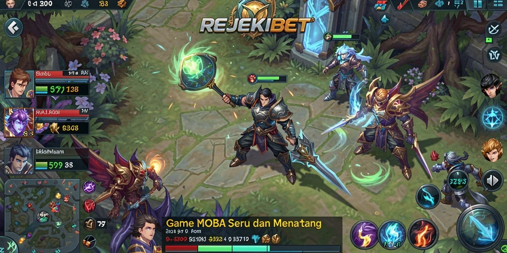 Tangkapan layar gameplay seru di REJEKIBET dengan karakter heroik dan aksi mendebarkan.