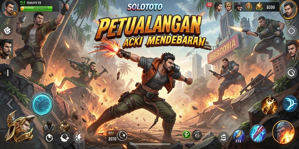 Tangkapan layar SOLOTOTO menunjukkan momen aksi yang mendebarkan dalam permainan.