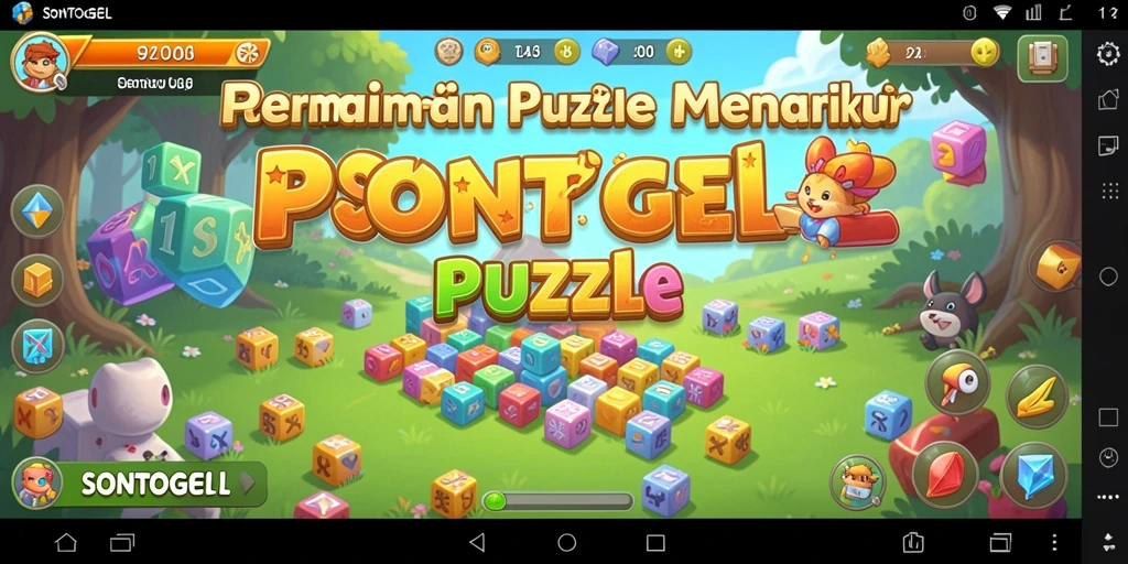 Screenshot gameplay SONTOGEL dengan tantangan Puzzle yang seru.