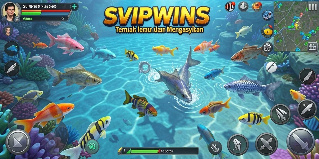 Tampilan gameplay mendebarkan dari SVIPWINS dalam aksi Tembak Ikan.