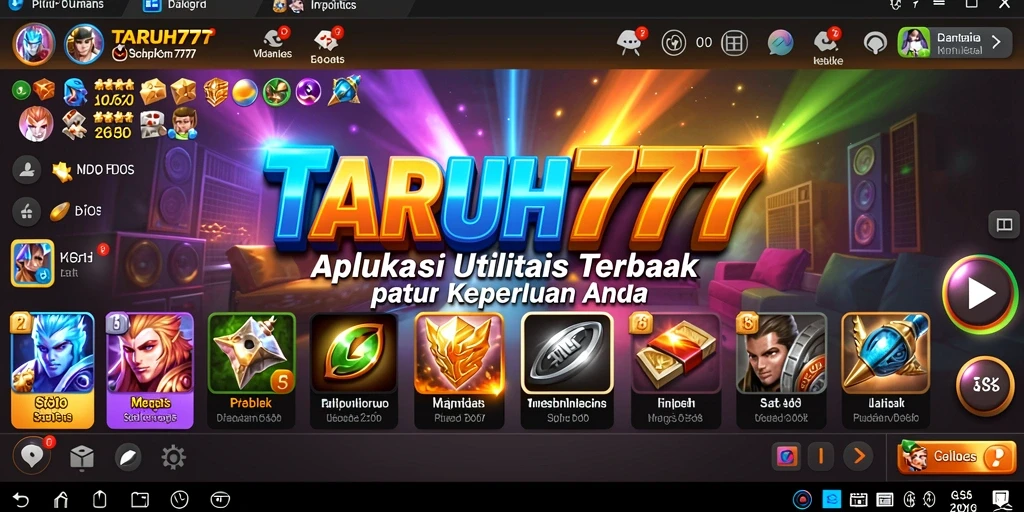 Tampilan utama TARUH777 yang ramah pengguna untuk aplikasi Utility.