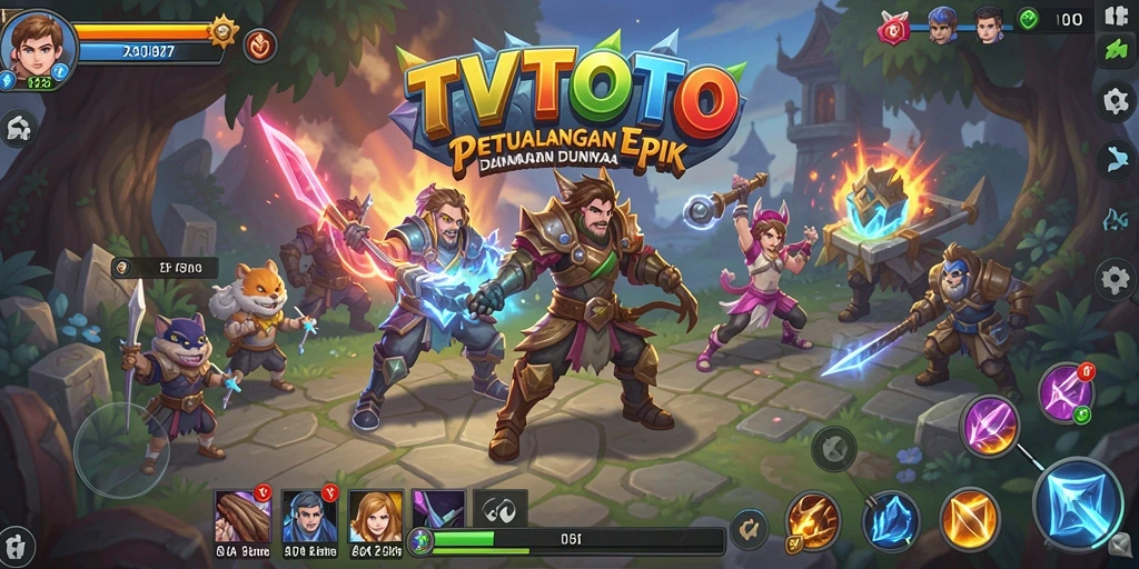 Tampilan gameplay RPG yang menakjubkan di TVTOTO.